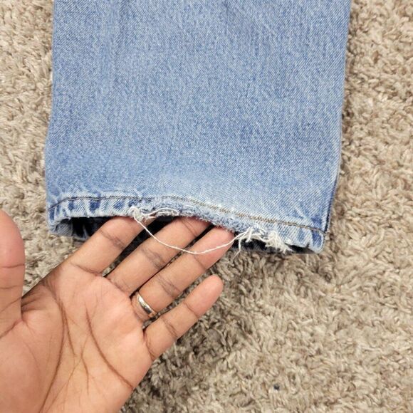 Vintage Levis 545 Jeans Mens 42x32 Blue Denim Loose Fit Tapered Medium Wash - Picture 12 of 13